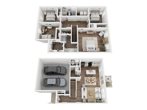 Floor plan for 4 beds, 2.5 baths, 1712 sqft